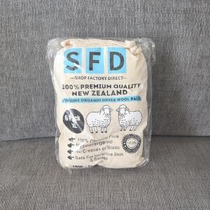 SFD Genuine Organic Wool Dryer Balls, 6 Pack XL, New, 1,000+ Loads